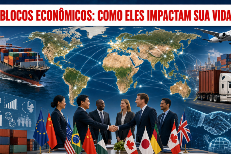 O que são blocos econômicos e como eles impactam o comércio internacional?