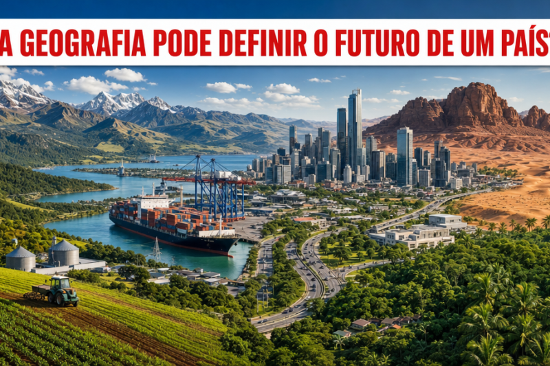 Como a geografia influencia o desenvolvimento de um país