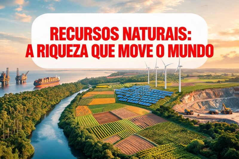 Como os recursos naturais influenciam a economia mundial